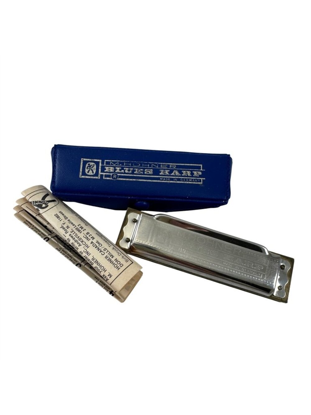 Hohner Blues Harp Harmonica & Case Key of G Made in Germany